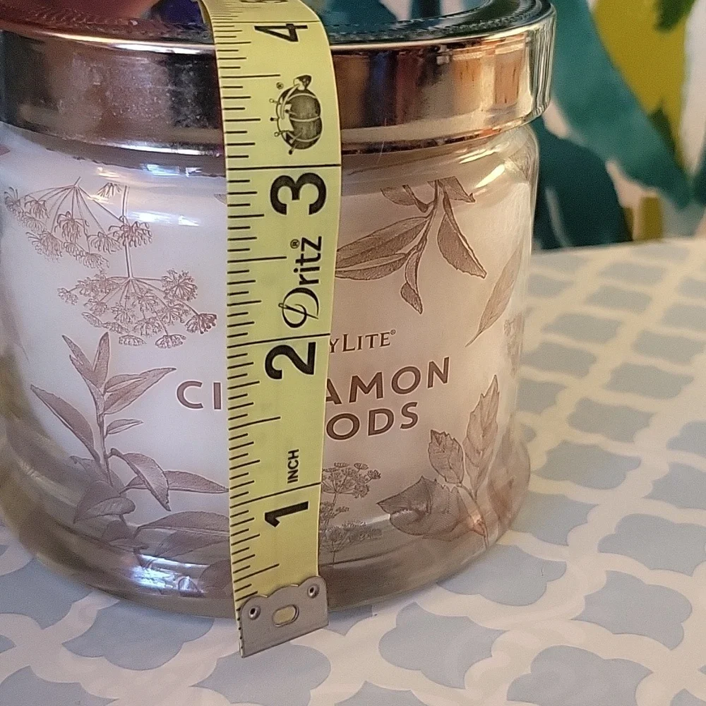 NEW PartyLite Cinnamon Woods 3 Wick Glass Jar Candle - Picture 6 of 7